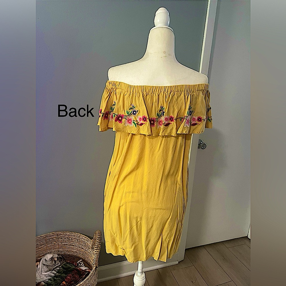 Umgee Embroidered Off-Shoulder Mini Dress - Picture 5 of 6